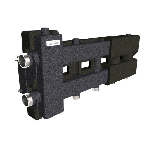 Коллектор Gidruss BM-80-3D EPP до 80 кВт 1 1/4"-1" 2 контура EPP термоизоляция Коллектор Gidruss BM-80-3D EPP до 80 кВт 1 1/4"-1" 2 контура EPP термоизоляция
