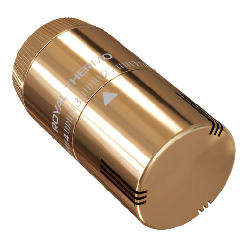 Термоголовка жидкостная Royal Thermo Design М30х1,5 (Золотой) Термоголовка жидкостная Royal Thermo Design М30х1,5 (Золотой)