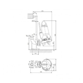 Насос погружной фекальный Grundfos SEG.40.40.E.2.50B (арт.96878520)