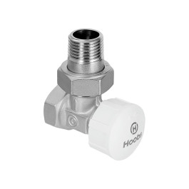 Клапан термостатический с преднастройкой угловой Hoobs 1/2"
