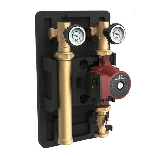 Насосная группа с прямым контуром 1" Grundfos HEATMIX D25 UPS 40