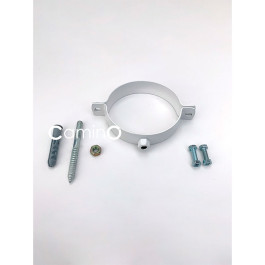 Хомут для крепления дымохода к стене Camino сталь белый 125 мм