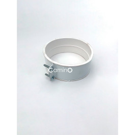 Хомут стальной Camino 100 мм с муфтой для соединения труб