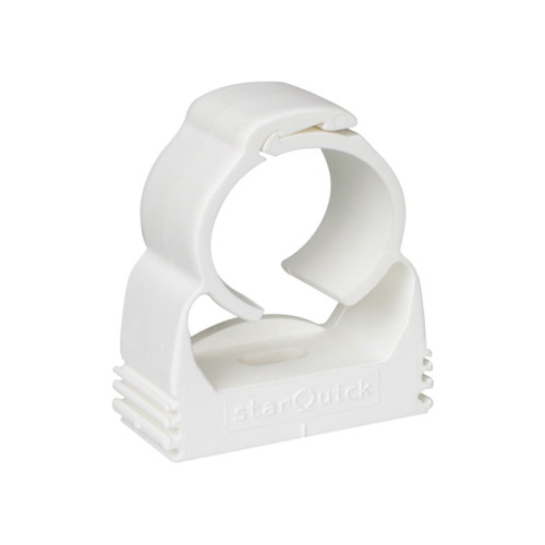 Хомут с защёлкой Walraven Bis Starquick для труб 20-23мм.белый (арт.0855022) Хомут с защёлкой Walraven Bis Starquick для труб 20-23мм.белый (арт.0855022)
