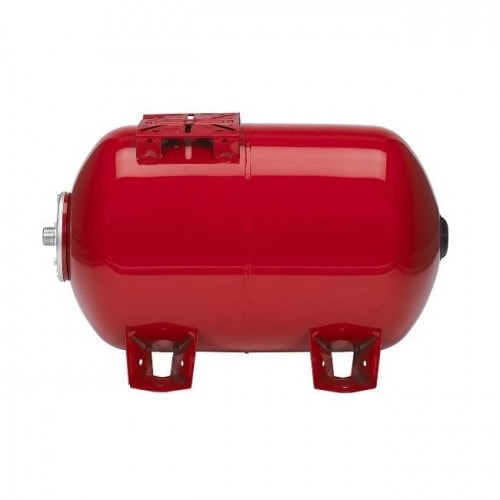 Гидроаккумулятор Cruwa 50 литров 10 бар горизонтальный красный
