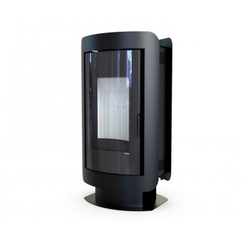 Печь-камин Defro Home Oval 9 кВт чёрная сталь Печь-камин Defro Home Oval 9 кВт чёрная сталь