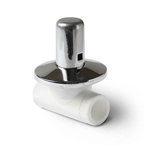 Вентиль полипропиленовый Pro Aqua ДУ 20 мм с хромированной рукояткой Вентиль полипропиленовый Pro Aqua ДУ 20 мм с хромированной рукояткой