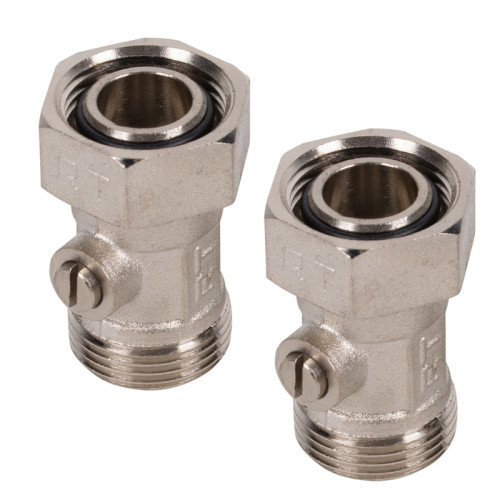 Набор нижнего подключения Royal Thermo прямой раздельный 3/4"х3/4"ЕК (Хром) Набор нижнего подключения Royal Thermo прямой раздельный 3/4"х3/4"ЕК (Хром)