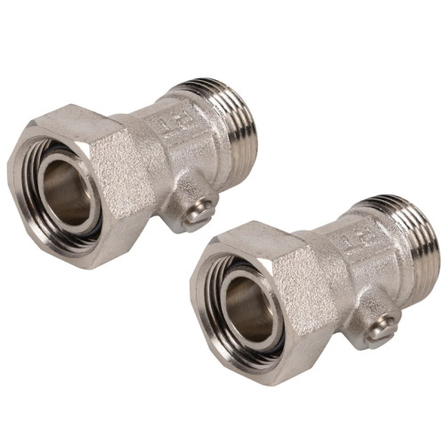 Набор нижнего подключения Royal Thermo прямой раздельный 3/4"х3/4"ЕК (Хром) Набор нижнего подключения Royal Thermo прямой раздельный 3/4"х3/4"ЕК (Хром)