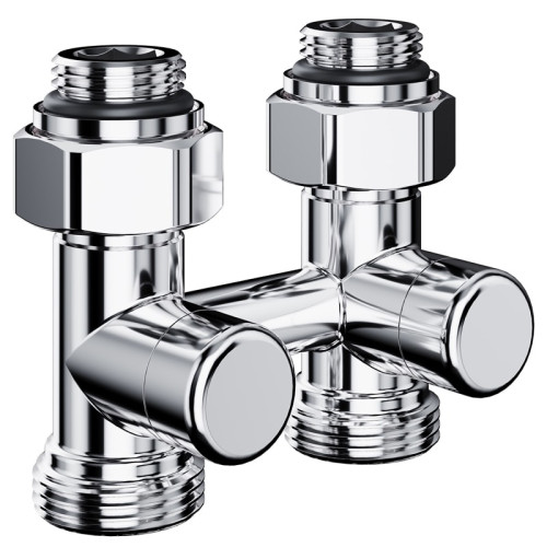 Узел нижнего подключения термостатический прямой Royal Thermo Design 1/2"х3/4" (Хром)