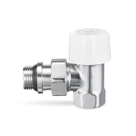Термостатический клапан радиаторный угловой Varmega 1/2" резьба ВР/НР,  цвет хром