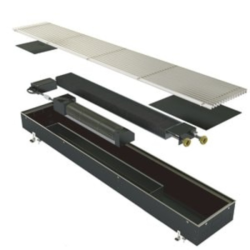 Конвектор Elsen EKQ 190х110х800 принудительная конвекция роликовая решетка цвет алюминий