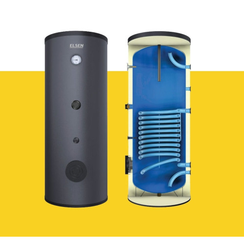 Бойлер косвенного нагрева с одним змеевиком ELSEN 1000 л (мягкий кожух)