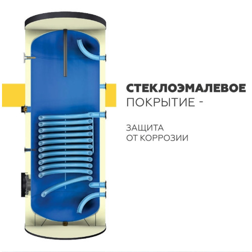 Бойлер косвенного нагрева с одним змеевиком ELSEN 1000 л (мягкий кожух)