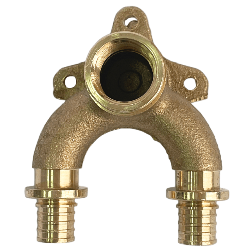 Проточный настенный угольник STOUT 20x1/2 бронзовый для труб из сшитого полиэтилена SFA-0040-002012