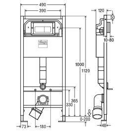 Инсталляция для унитаза Viega Prevista Dry с кнопкой Vising for Life 5 792848