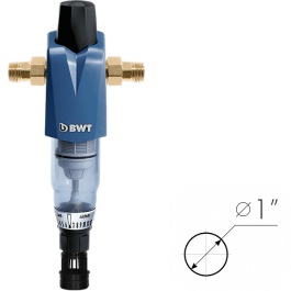 Фильтр механической очистки воды с ручной обратной промывкой BWT INFINITY M 1"