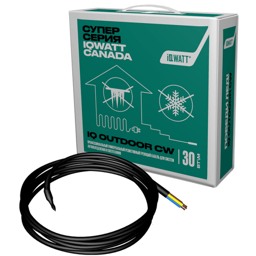 Греющий кабель для систем антиобледенения и снеготаяния IQ OUTDOOR CW 160м Греющий кабель для систем антиобледенения и снеготаяния IQ OUTDOOR CW 160м