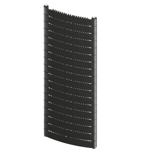 Вертикальный радиатор Rifar Convex - 18 секций цвет Титан нижнее разнесенное подключение Вертикальный радиатор Rifar Convex - 18 секций цвет Титан нижнее разнесенное подключение