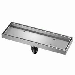 Трап сантехнический MAGdrain JYC 300 Q50-B (100*300, магнитный клапан, Нерж., основание под плитку)