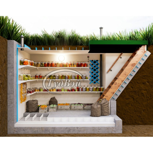 Пластиковый погреб ГудВэй Комфорт 2*1,5м Пластиковый погреб ГудВэй Комфорт 2*1,5м