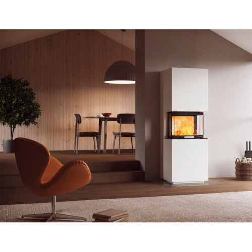 Печь-камин Nordpeis Capri низкая с топкой Q-24UL IR Печь-камин Nordpeis Capri низкая с топкой Q-24UL IR