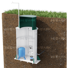 Пластиковый кессон ЗЕМЛЯК 1200х2050 (муфта 133 мм)