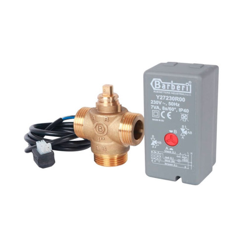 Клапан 3-х ходовой с сервоприводом 230В Stout SVM-0070-300125 НР 1" Клапан 3-х ходовой с сервоприводом 230В Stout SVM-0070-300125 НР 1"