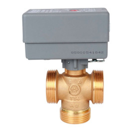 Клапан 3х-ходовой с сервоприводом 230В Stout SVM-0070-300132 НР 1 1/4"