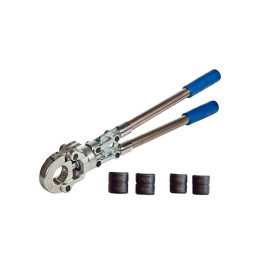 Пресс клещи Valtec для М/П, П/Э, П/П труб 16-32мм.с комплектом насадок TH-профиль (арт.VTm.293.0.160032)