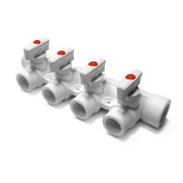 Коллектор полипропиленовый Pro Aqua ДУ 25-20 мм на 2 выхода