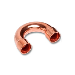 Колено Sanha 15 мм 180° двухраструбное медное под пайку арт.1506015