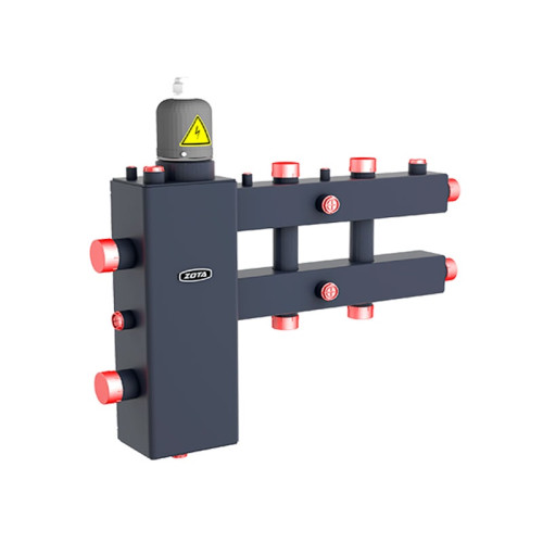Гидроразделитель с коллектором горизонтальный 5 контуров до 70 кВт ZOTA с заглушкой Гидроразделитель с коллектором горизонтальный 5 контуров до 70 кВт ZOTA с заглушкой