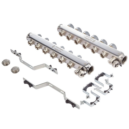 Коллектор нержавеющий Royal Thermo универсальный 3 выхода 1"-3/4"