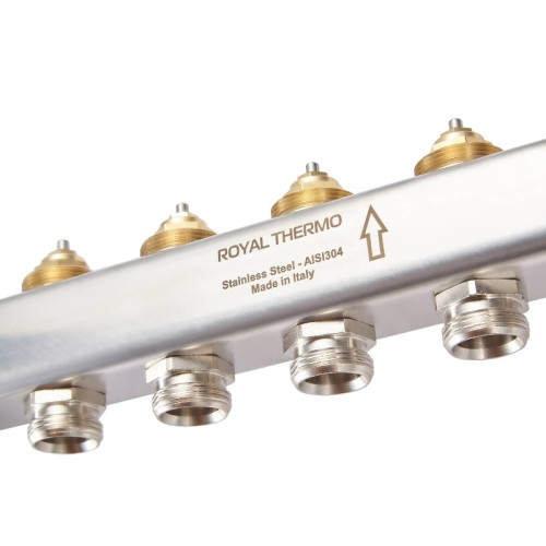 Коллектор нержавеющий Royal Thermo универсальный 3 выхода 1"-3/4"