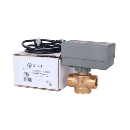 Клапан 2-х ходовой с сервоприводом 230В Stout SVM-0070-200020 НР 3/4" Клапан 2-х ходовой с сервоприводом 230В Stout SVM-0070-200020 НР 3/4"