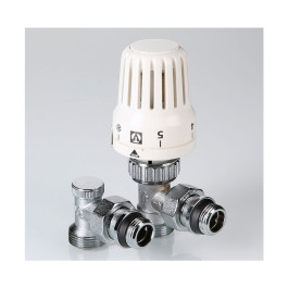 Комплект терморегулирующий для радиатора Valtec 1/2"x3/4" арт.VT.045.NER.04 под евроконус