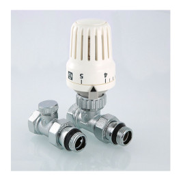 Комплект терморегулирующий прямой для радиатора Valtec 1/2" арт.VT.046.N.04