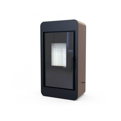 Печь-камин Defro Home Piko 6.6 кВт коричневая сталь