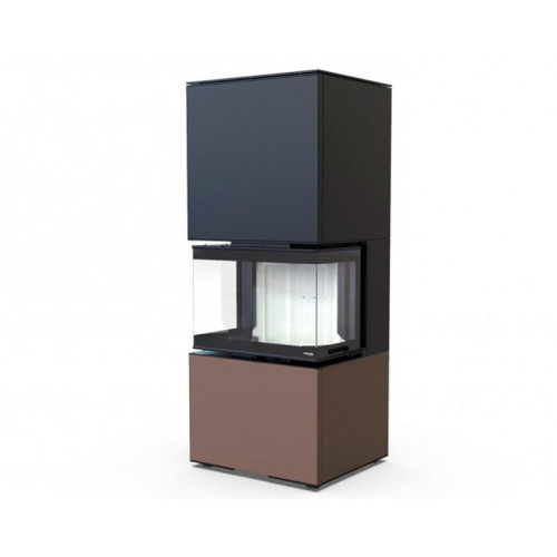 Печь-камин Defro Home Intra XSM C VER Compact 1 8 кВт коричневая сталь