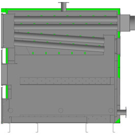 Котел твердотопливный Lavoro Eco P 500
