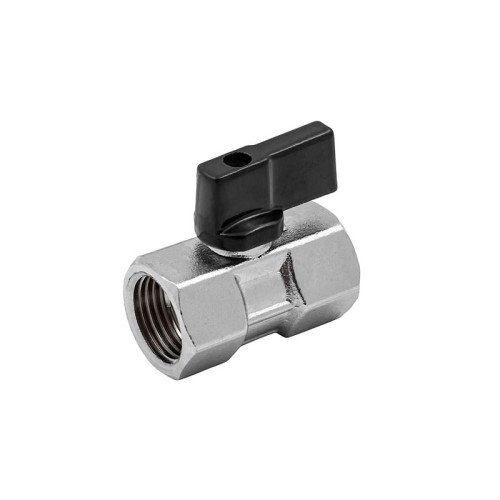 Кран шаровой mini ELSEN прямой 1/4"x1/4" ВВ ручка-бабочка Кран шаровой mini ELSEN прямой 1/4"x1/4" ВВ ручка-бабочка