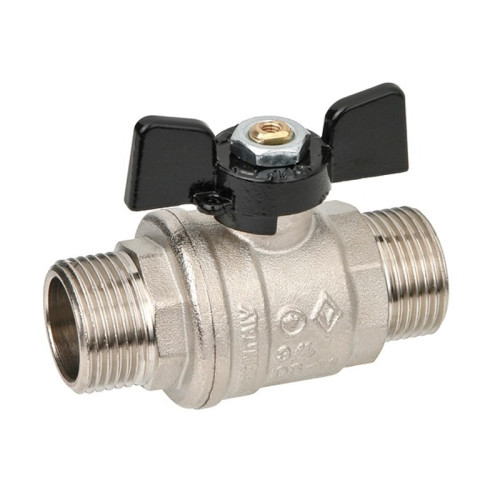 Кран шаровый Bugatti Oregon 327 3/4" НР/НР ручка-бабочка Кран шаровый Bugatti Oregon 327 3/4" НР/НР ручка-бабочка