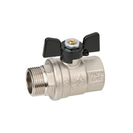 Кран шаровый Bugatti Oregon 307 1" 1/4 НР/ВР ручка-бабочка
