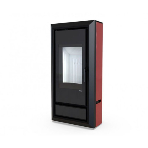 Печь-камин Defro Home Ignis 9 кВт красная сталь