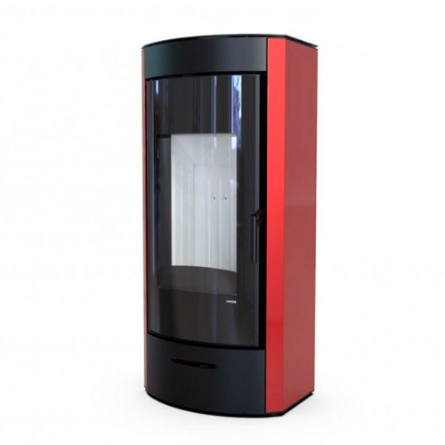 Печь-камин Defro Home Orti 9 кВт красная сталь Печь-камин Defro Home Orti 9 кВт красная сталь