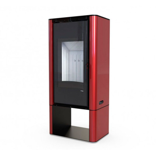 Печь-камин Defro Home Solum Log 9 кВт красная сталь Печь-камин Defro Home Solum Log 9 кВт красная сталь