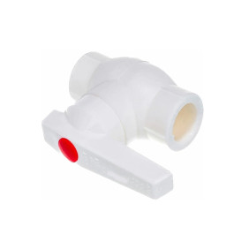 Шаровой кран полипропиленовый Fusitek 32мм для ГВС латунная сфера