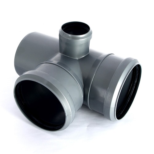 Крестовина двухплоскостная канализационная Sinikon Standart 87º 110х110х50 мм левая Крестовина двухплоскостная канализационная Sinikon Standart 87º 110х110х50 мм левая