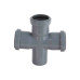 Крестовина одноплоскостная канализационная Sinikon Standart 87º 50х50х50 мм Крестовина одноплоскостная канализационная Sinikon Standart 87º 50х50х50 мм